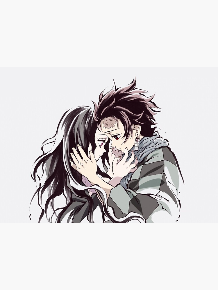Demon Slayer Kimetsu No Yaiba Tanjiro Nezuko Greeting Card By Lawliet1568 Redbubble