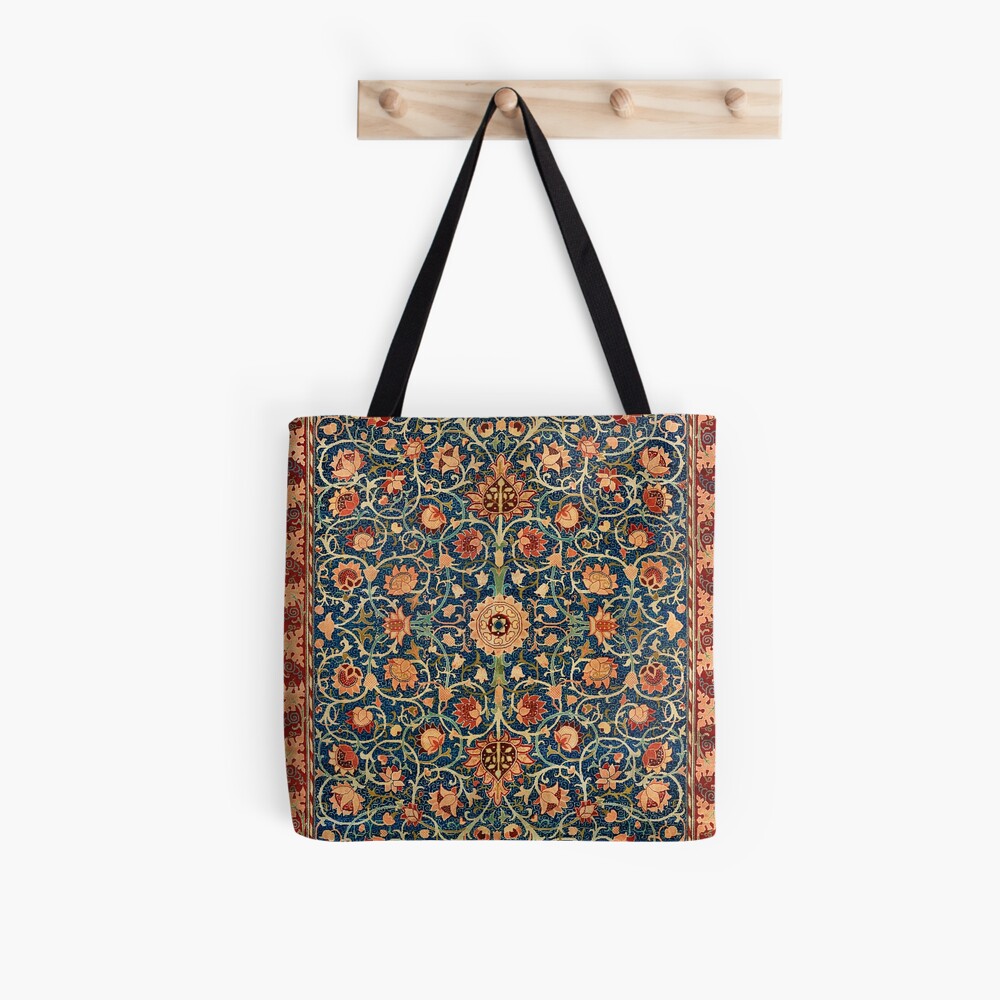 William Morris Floral Carpet Print Duffle Bag by Vicky Brago-Mitchell®