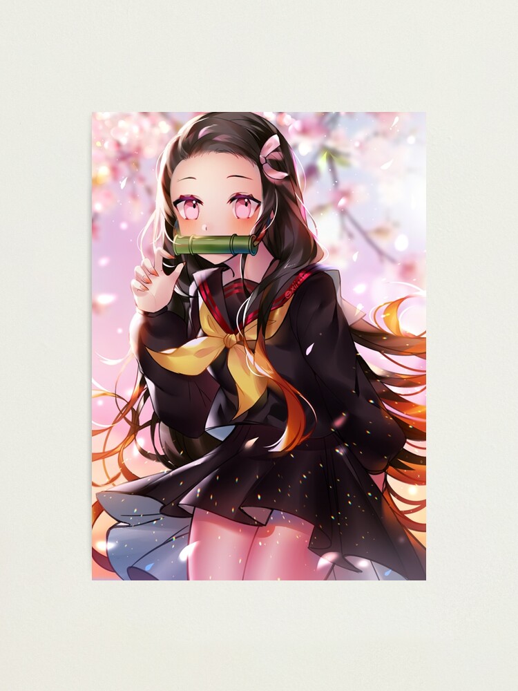 Demon Slayer Kimetsu No Yaiba Nezuko Photographic Print By Lawliet1568 Redbubble