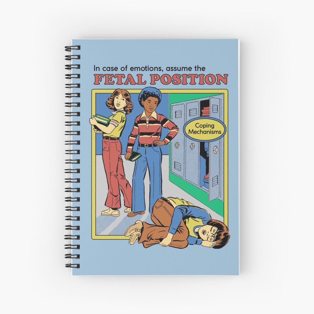 Assume the Fetal Position Spiral Notebook