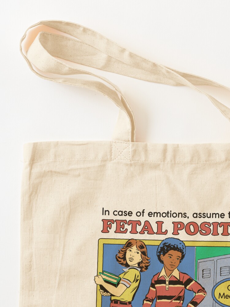 Alternate view of Assume the Fetal Position Tote Bag