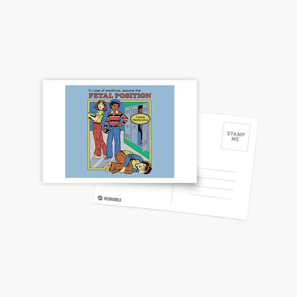 Assume the Fetal Position Postcard