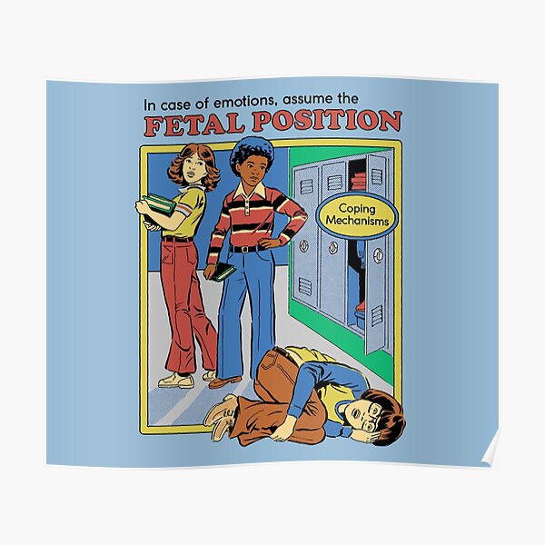 Assumer la position fœtale Poster