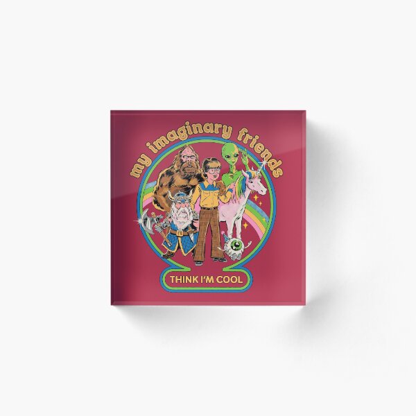 My Imaginary Friends Acrylic Block