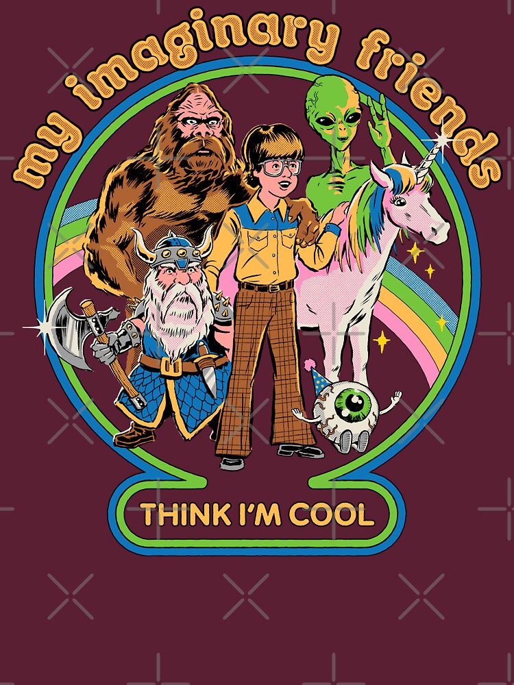 Thumbnail 7 of 7, Classic T-Shirt, My Imaginary Friends designed and sold by stevenrhodes.