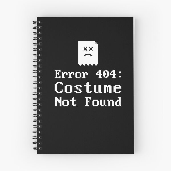 Item preview, Halloween Error 404 Page Costume Not Found in MS-DOS Computer Font designed and sold by trendyzcom.