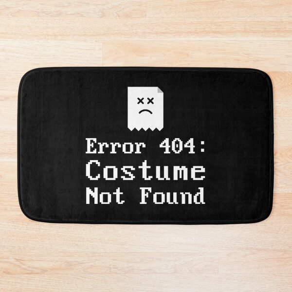 Item preview, Halloween Error 404 Page Costume Not Found in MS-DOS Computer Font designed and sold by trendyzcom.