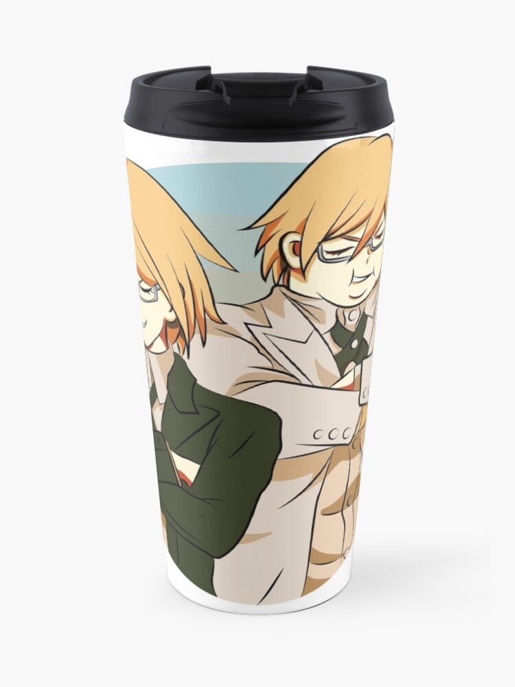 Byakuya Togami The Ultimate Imposter Travel Mug By Trashcannie Redbubble