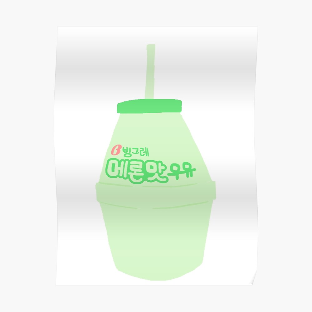 melon milk art print by coffeesoo redbubble