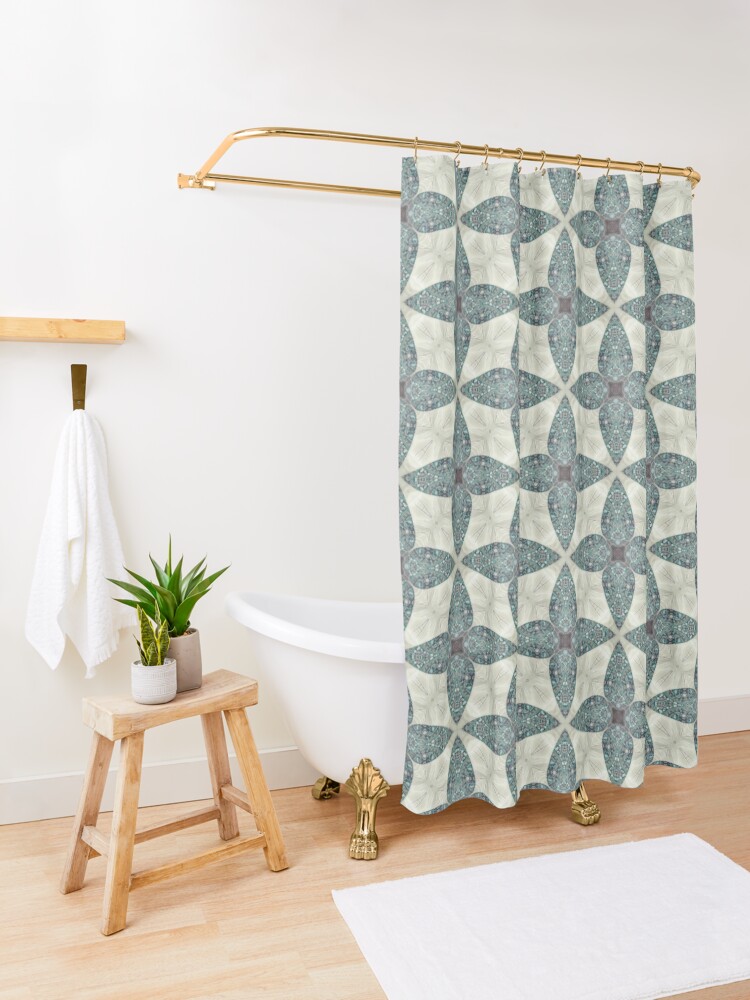 "Sage and Cream" Shower Curtain for Sale by HodgePodger Redbubble