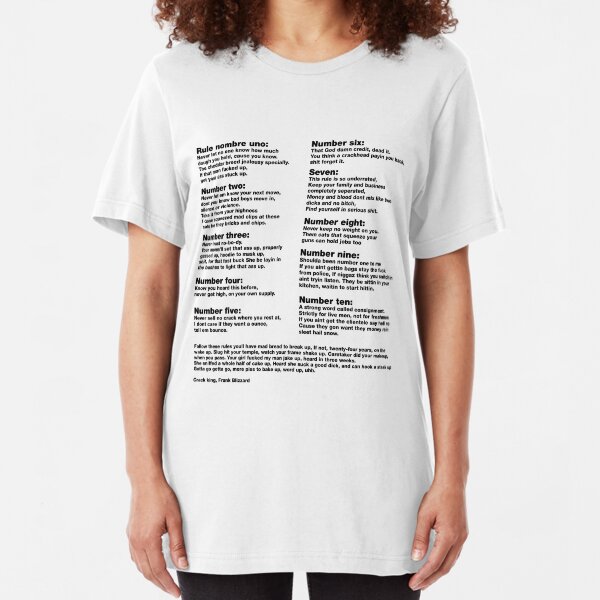 10 Crack commandments Slim Fit T-Shirt