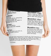 10 Crack commandments Mini Skirt