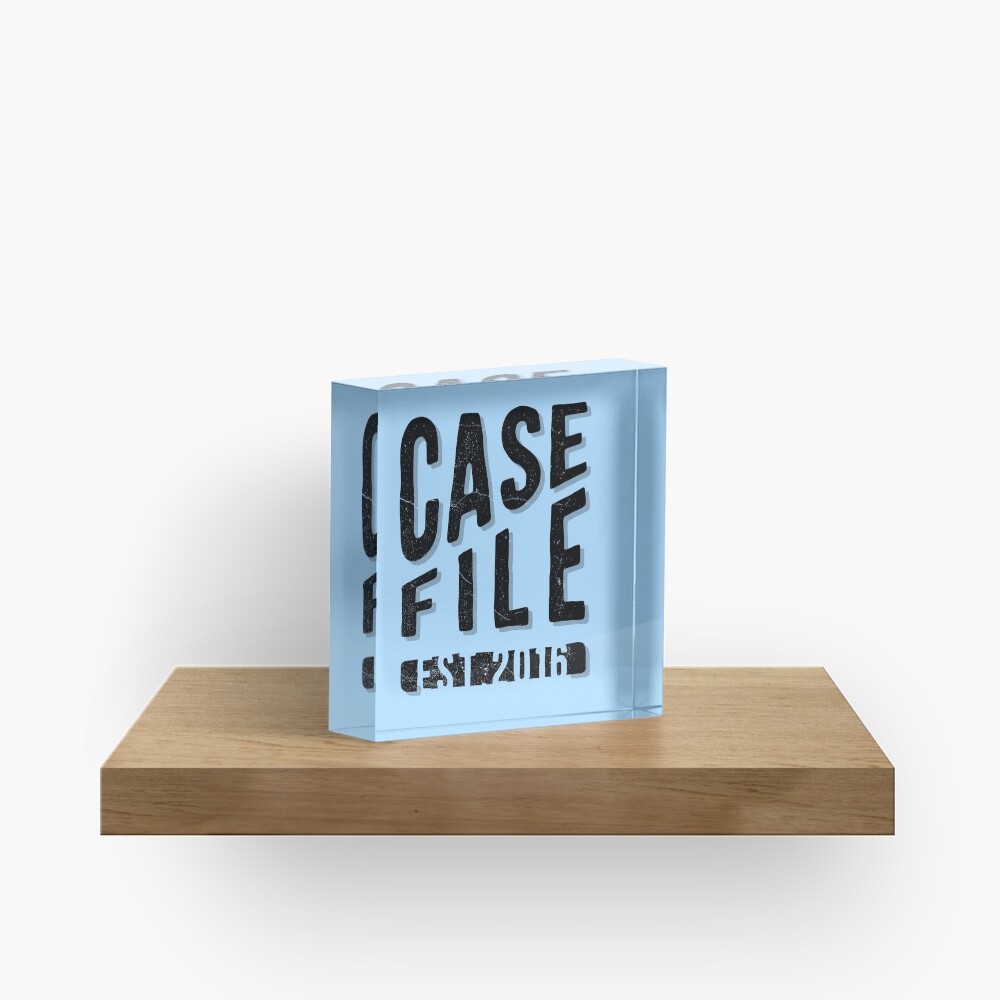Casefile True Crime Podcast – EST 2016 (Dark) Acrylic Block