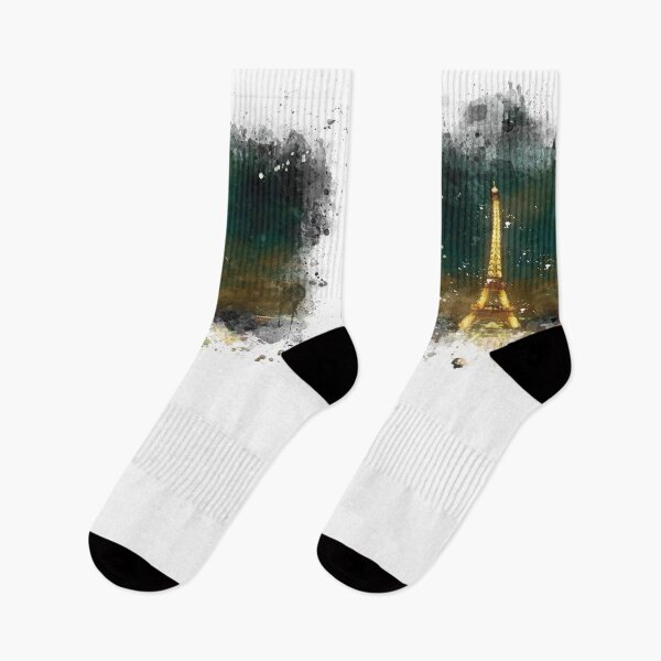 Artikelvorschau, Paris-Eiffelturm-Aquarell-Spritzer-Kunst entworfen und verkauft von BGCollections.