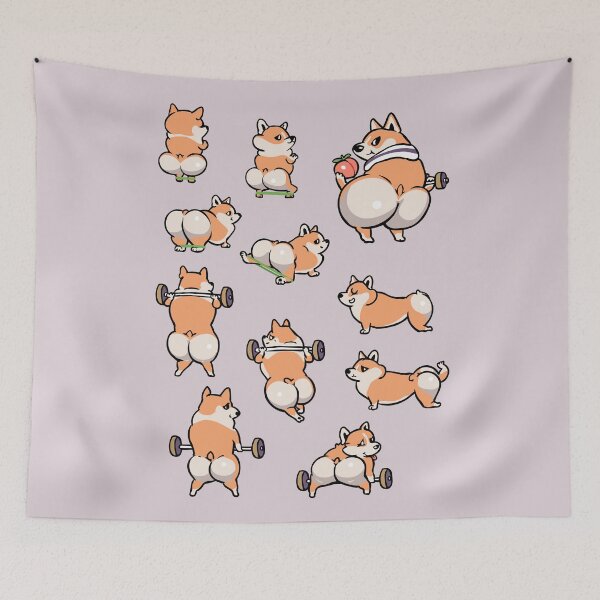 Item preview, BEST GLUTES FOR CORGIS WORKOUT designed and sold by Huebucket.