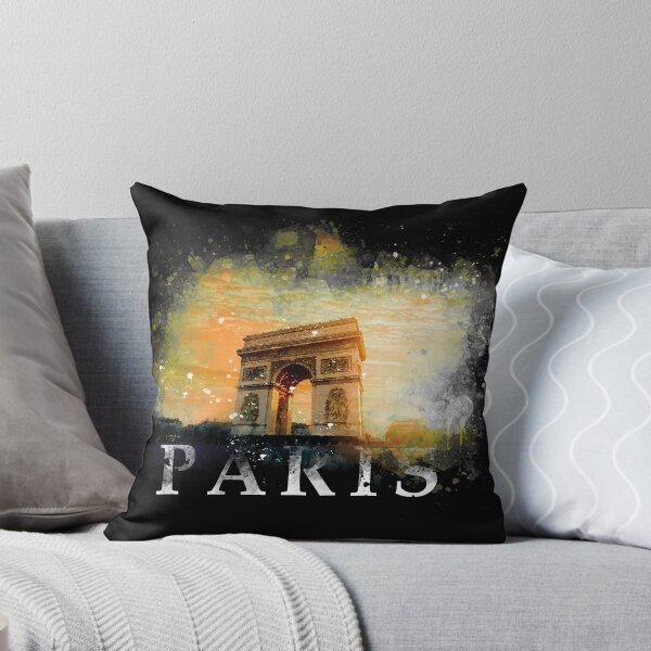 Item preview, Arc de Triomphe Paris Watercolor Splatter Art designed and sold by BGCollections.