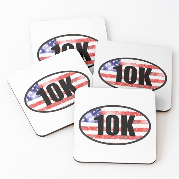 Item preview, 10K Sticker Oval Running American Flag Design Decal Car Window Bumper Sticker Unique designed and sold by Nextlevellife.