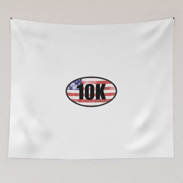 Item preview, 10K Sticker Oval Running American Flag Design Decal Car Window Bumper Sticker Unique designed and sold by Nextlevellife.