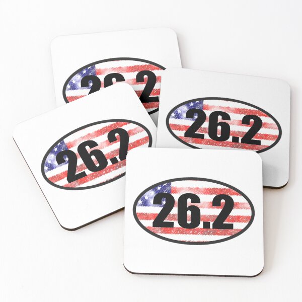 Item preview, 26.2 Full Marathon Sticker Oval Running American Flag Design Decal Car Window Bumper Sticker Unique designed and sold by Nextlevellife.