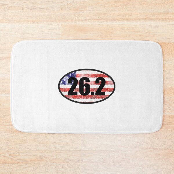 Item preview, 26.2 Full Marathon Sticker Oval Running American Flag Design Decal Car Window Bumper Sticker Unique designed and sold by Nextlevellife.