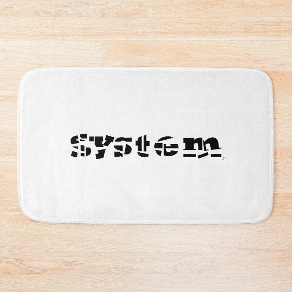 Item preview, Broken "system" (2) as in "the system is broken" T-Shirt and product design. Black with Transparent Background designed and sold by JohnnyMyass.