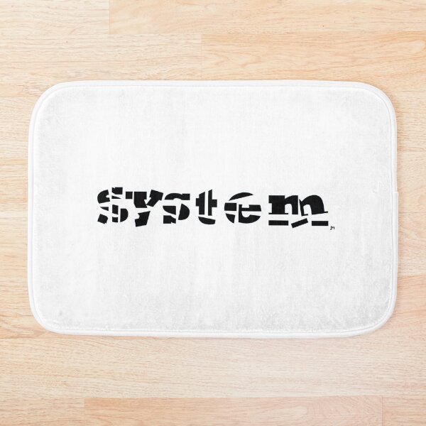Item preview, Broken "system" (2) as in "the system is broken" T-Shirt and product design. Black with Transparent Background designed and sold by JohnnyMyass.