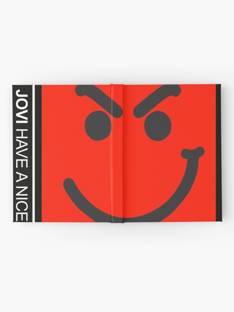 11 Have A Nice Day Bon Jovi Logo Hardcover Journal By Bobyzaa Redbubble