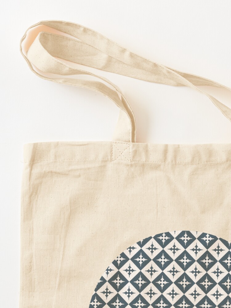 Alternate view of Tile pattern - Blue and White Tote Bag