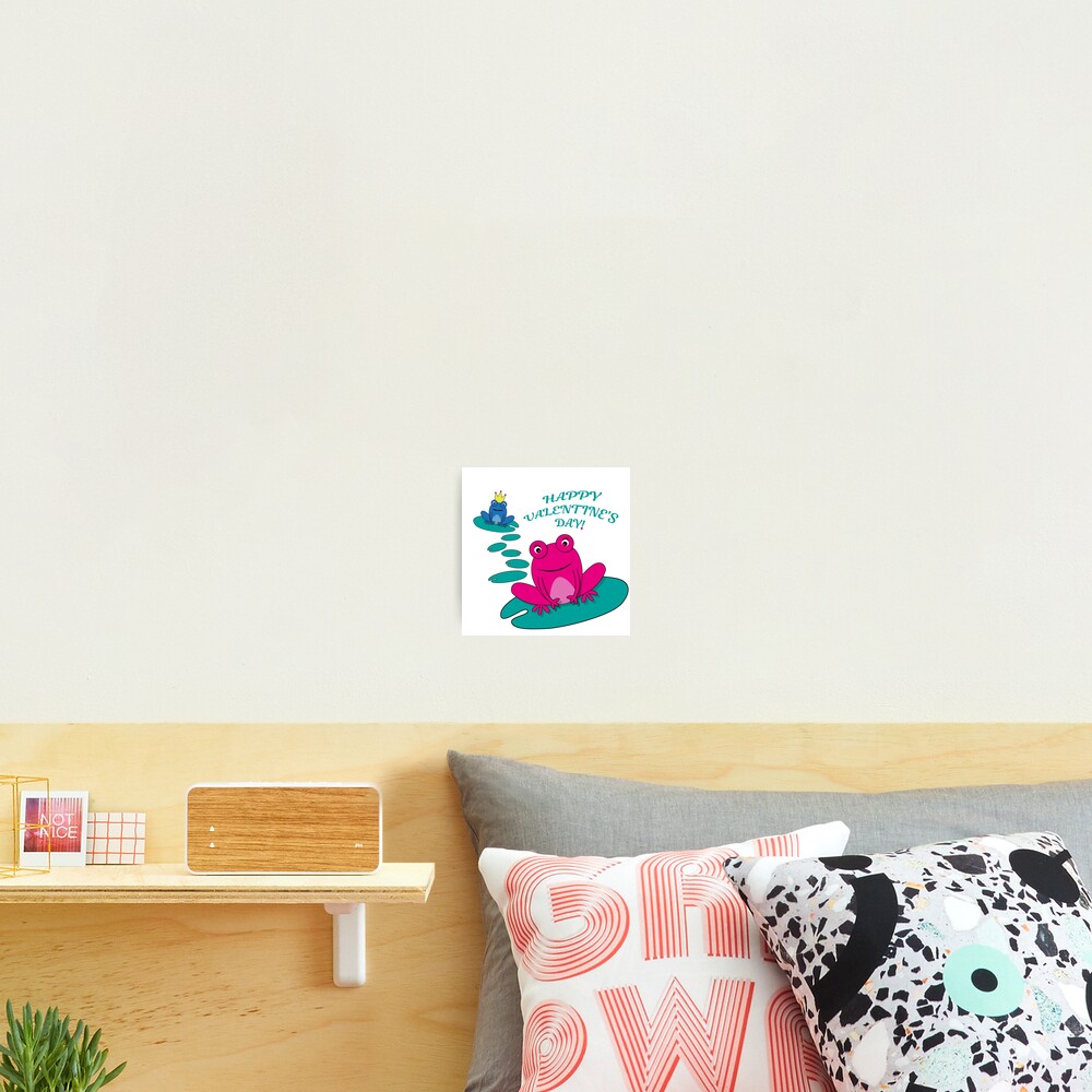Frogs Valentine Photographic Print