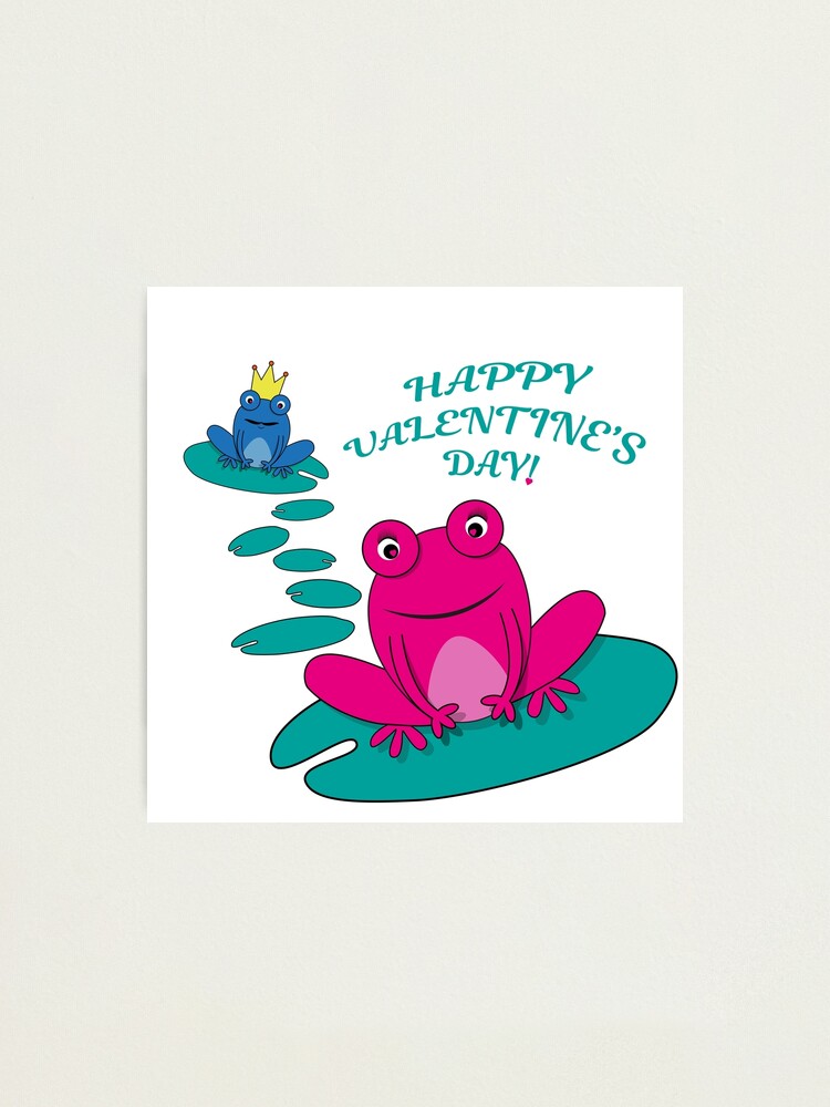 Alternate view of Frogs Valentine Photographic Print