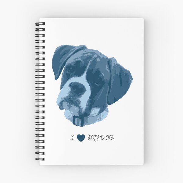 Item preview, I love my dog - Boxer (Blue) designed and sold by Printables Passions.
