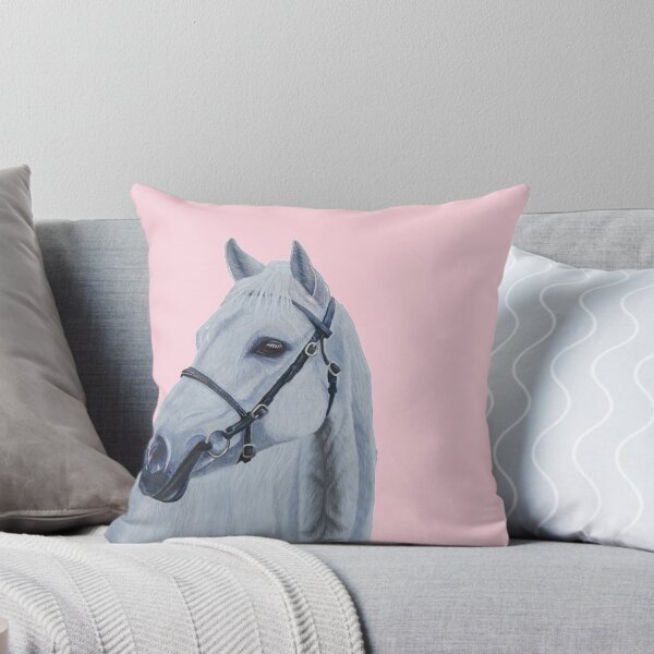 Item preview, White horse portrait, Kyneton Moorlight designed and sold by cathyscreations.