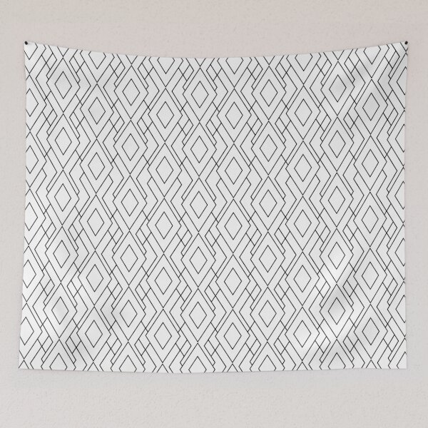 Artikelvorschau, Schwarzweiss-Art Deco Diamond Pattern entworfen und verkauft von KarinaI.