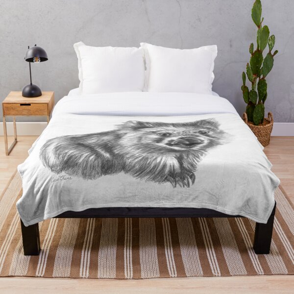 Wombat Throw Blanket