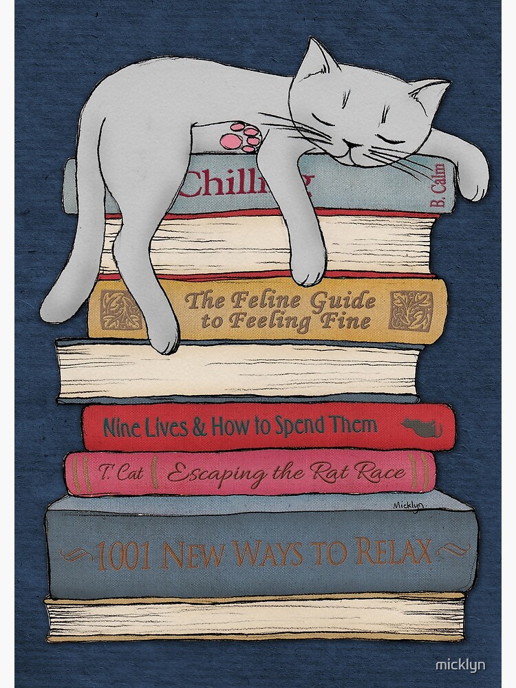 Thumbnail 3 of 3, Spiral Notebook, How to Chill Like a Cat designed and sold by micklyn.