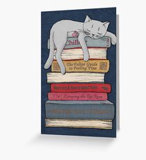 How to Chill Like a Cat Greeting Card