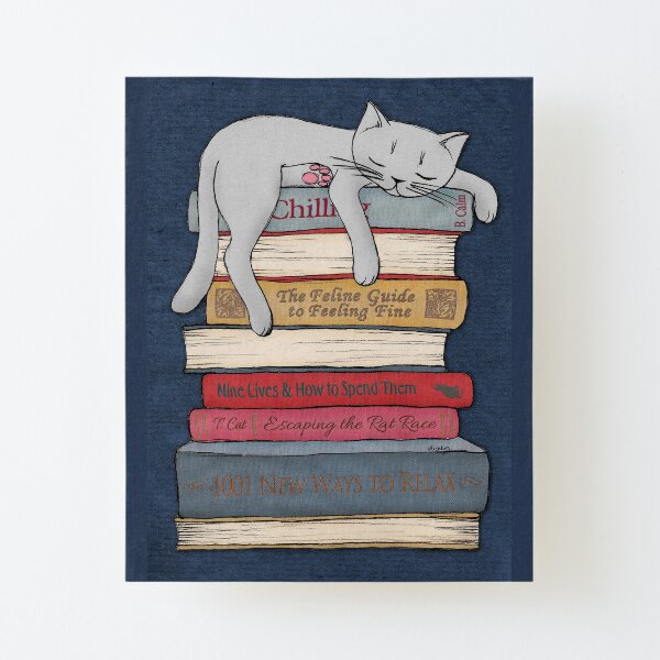 How to Chill Like a Cat Canvas Mounted Print