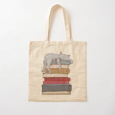 How to Chill Like a Cat Cotton Tote Bag