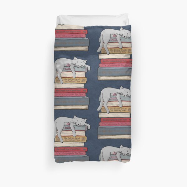 How to Chill Like a Cat Duvet Cover