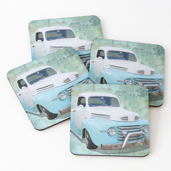 Item preview, White on Blue Pickup designed and sold by Hawley Designs.