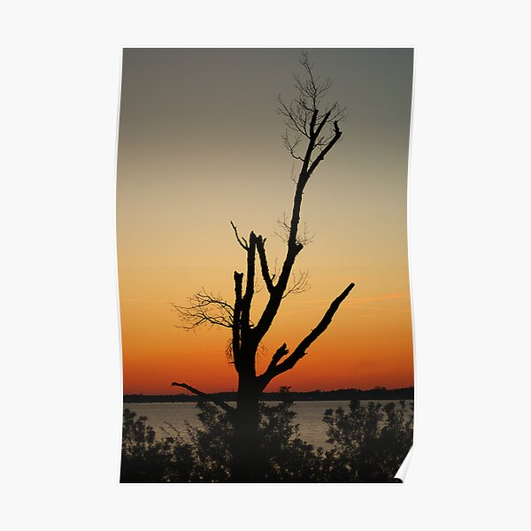 Riverfront Park Sunset Poster