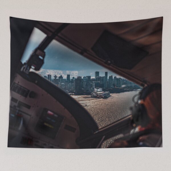 Item preview, Approaching Vancouver Harbour by Seaplane designed and sold by Chris Bingham.