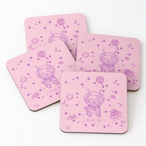 Item preview, Astro Dog Pink designed and sold by Alessia Green.