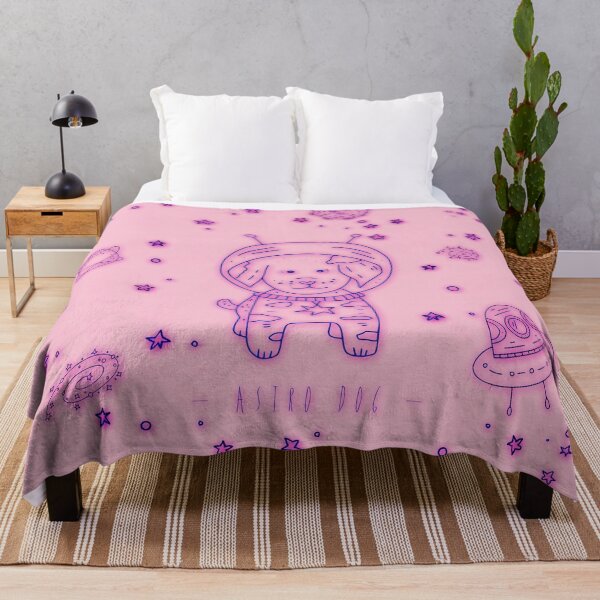 Item preview, Astro Dog Pink designed and sold by Alessia Green.