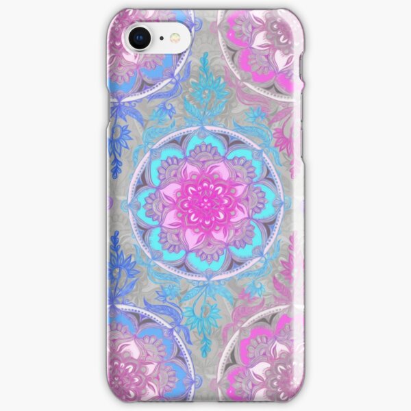 Pink, Purple and Turquoise Super Boho Medallions iPhone Snap Case