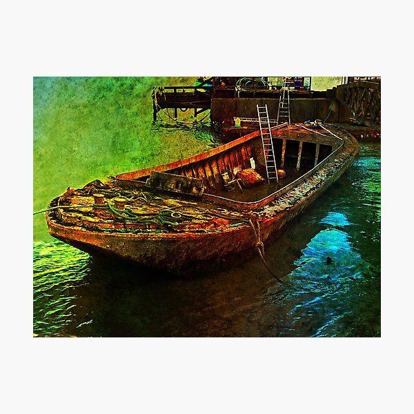 Item preview, Rusting boat, Gravesend, Kent, UK designed and sold by buttonpresser.