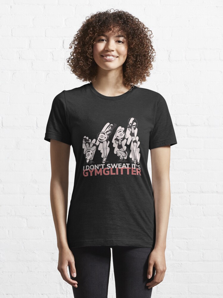 Alternate view of I Don’t Sweat It's Gymglitter - Woman Weightlifting Essential T-Shirt