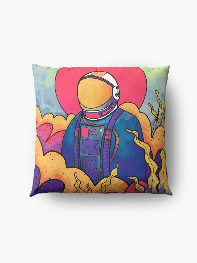 Alternate view of The planet explorer Floor Pillow