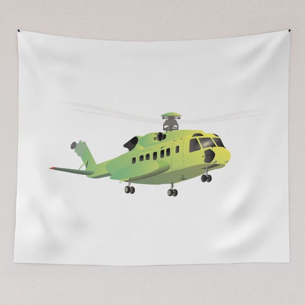 Item preview, Green and Yellow Helicopter designed and sold by NorseTech.
