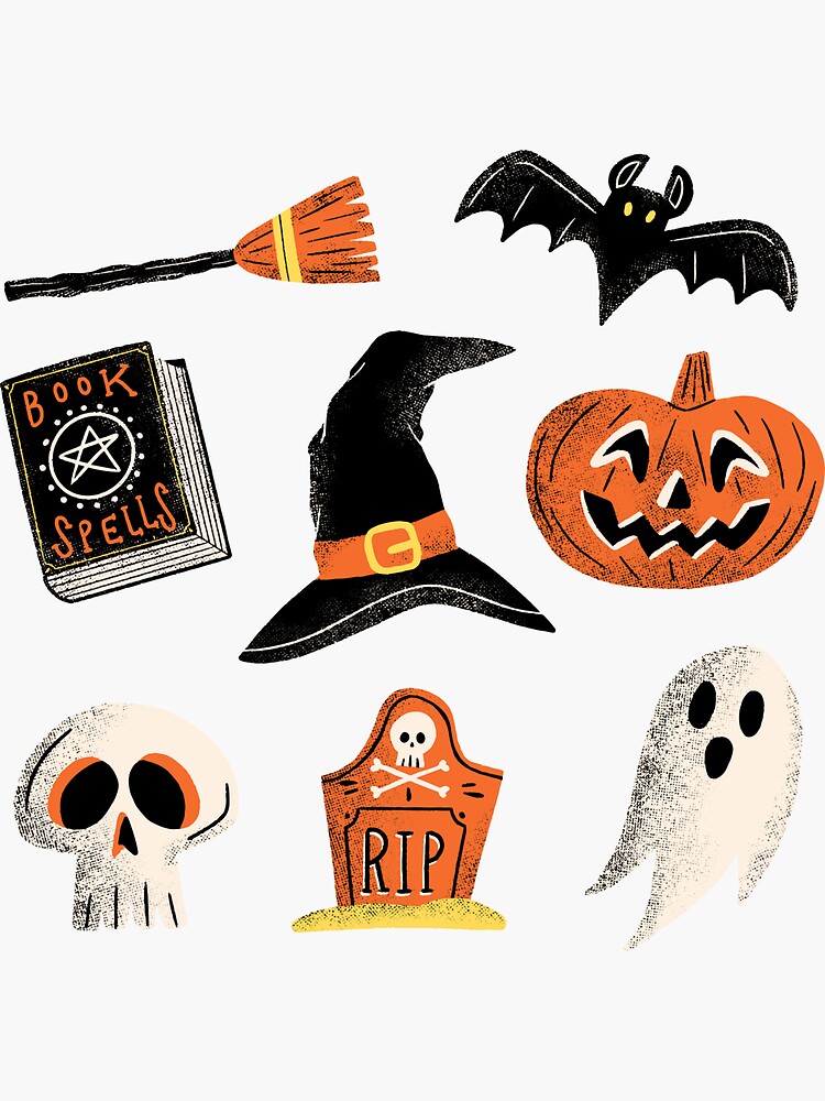 Thumbnail 3 of 3, Sticker, Halloween pack designed and sold by Zhanar.